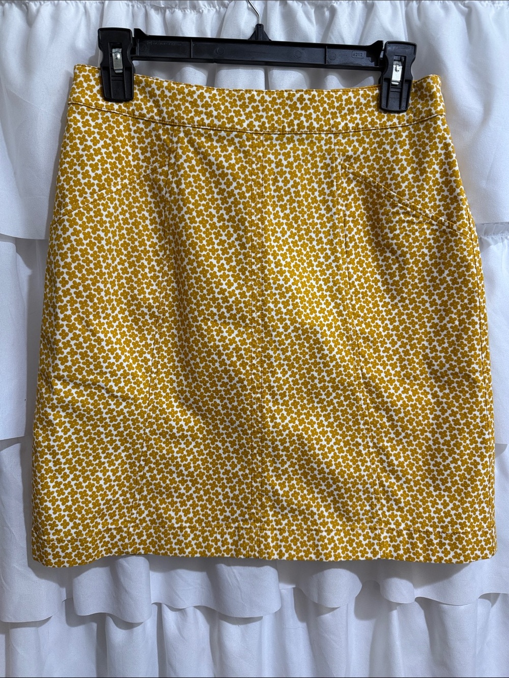 Boden Yellow Floral-Print Mini Skirt